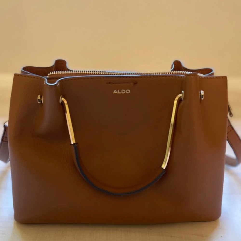 Aldo brown purse handbag crossbody/ handle EUC
